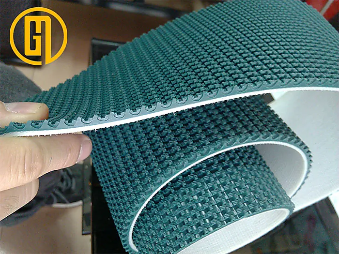 Băng tải PVC dán gân - PVC nhám