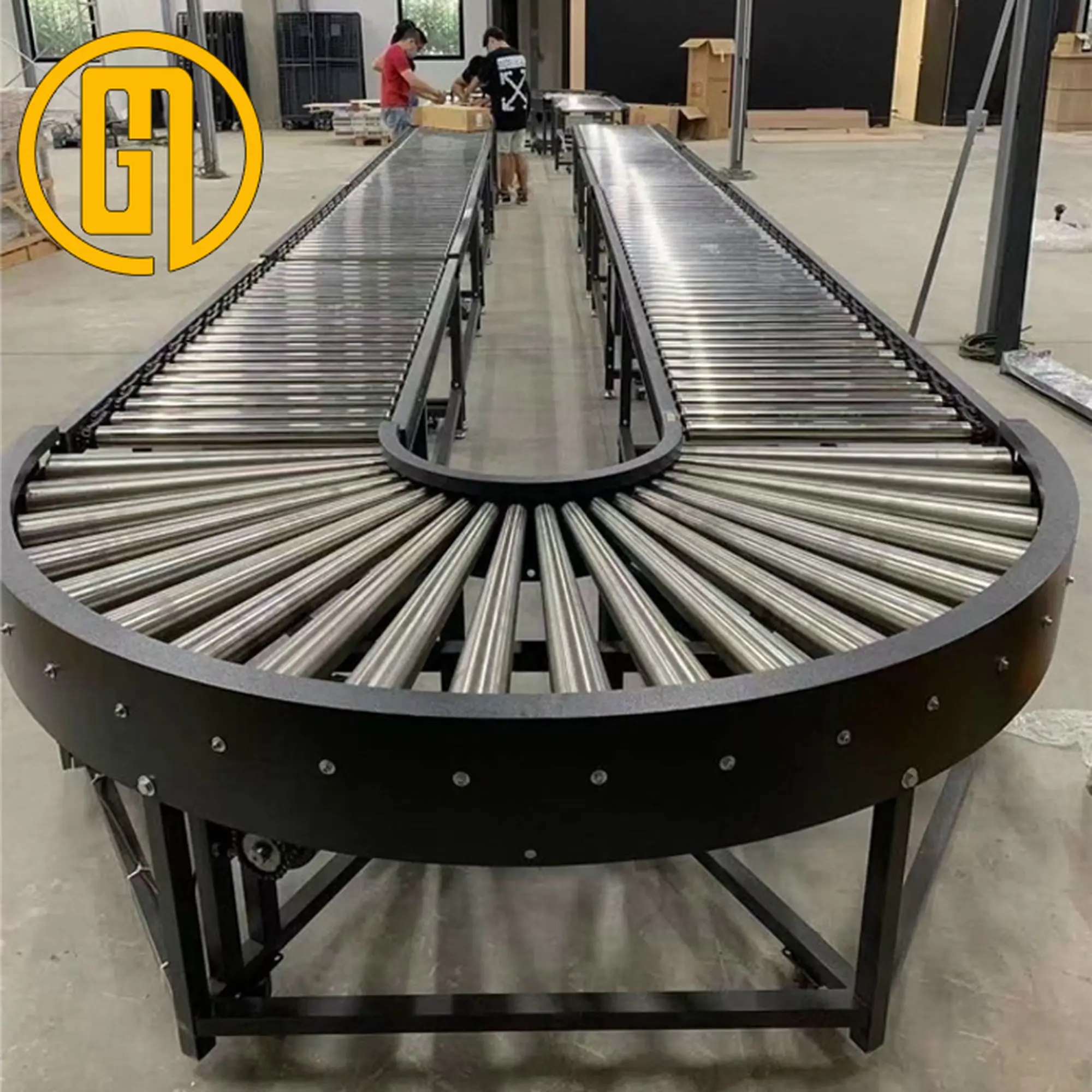 Băng chuyền góc cong