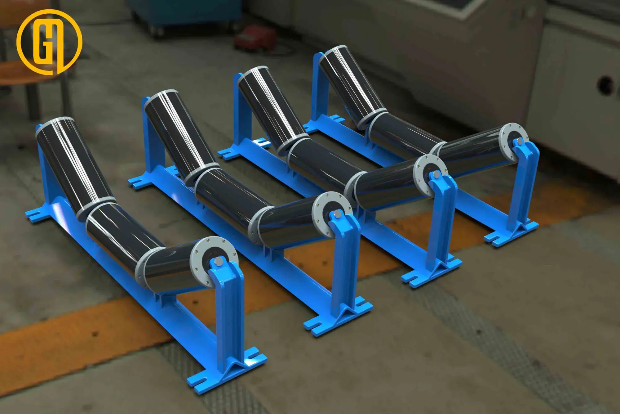 con lăn chống lệch băng tải