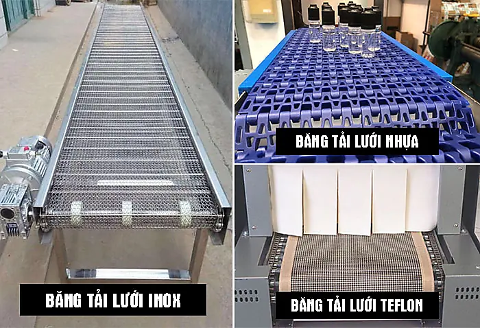 các loại băng tải dạng lưới